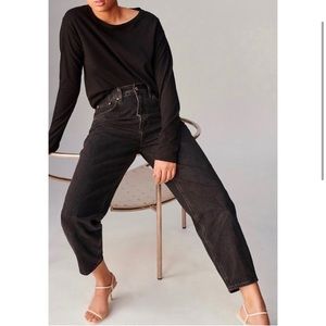 DENIM FORUM (Aritzia) GIA high-waisted, carrot jeans
